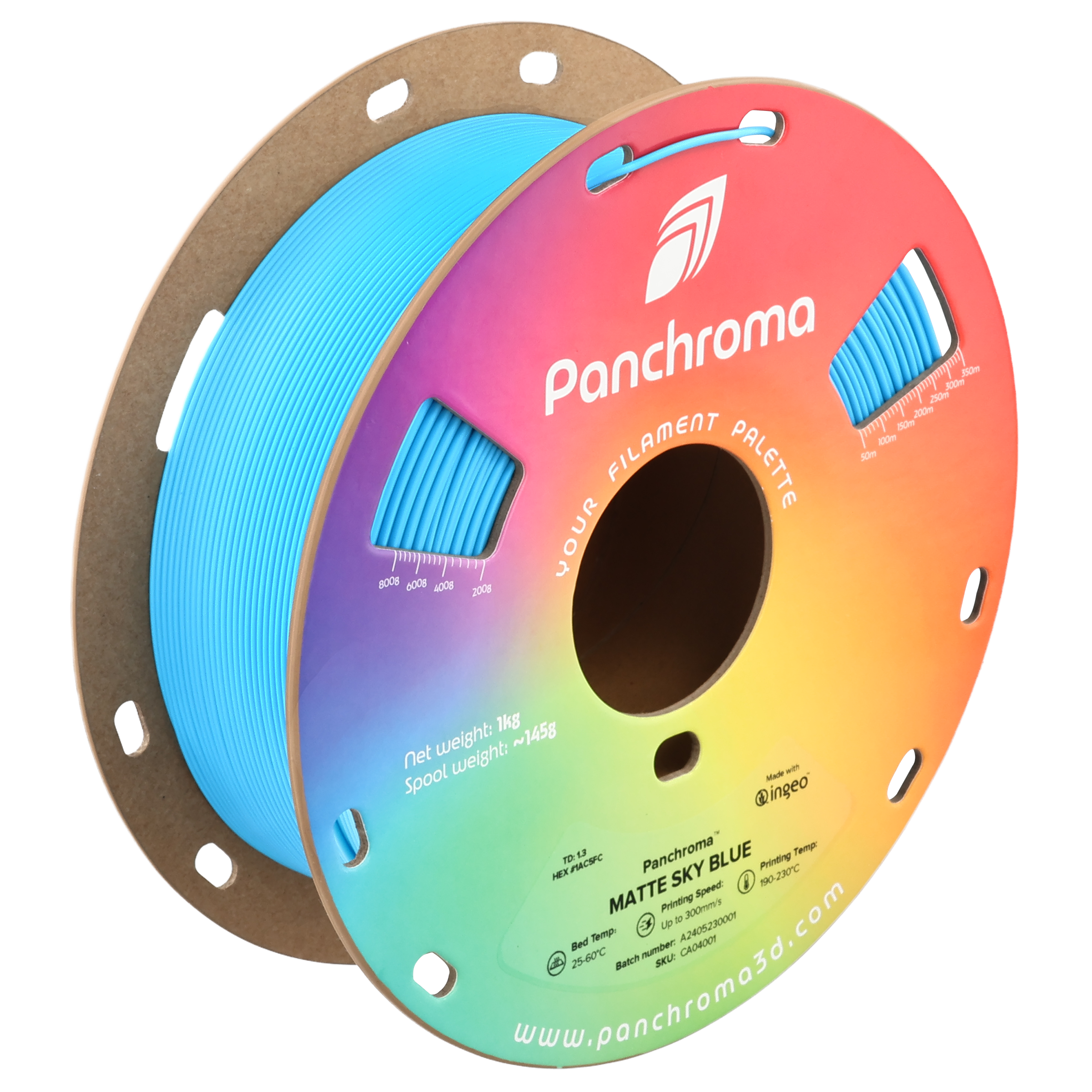 Filamento Panchroma PLA Matte – Azul-Céu (Sky Blue) - Polymaker