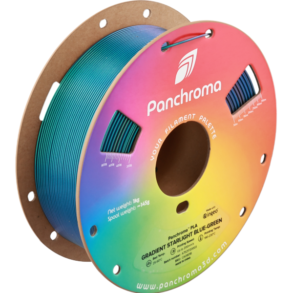 Filamento PLA – Luz Estelar Gradiente Panchroma Azul-Verde - Polymaker