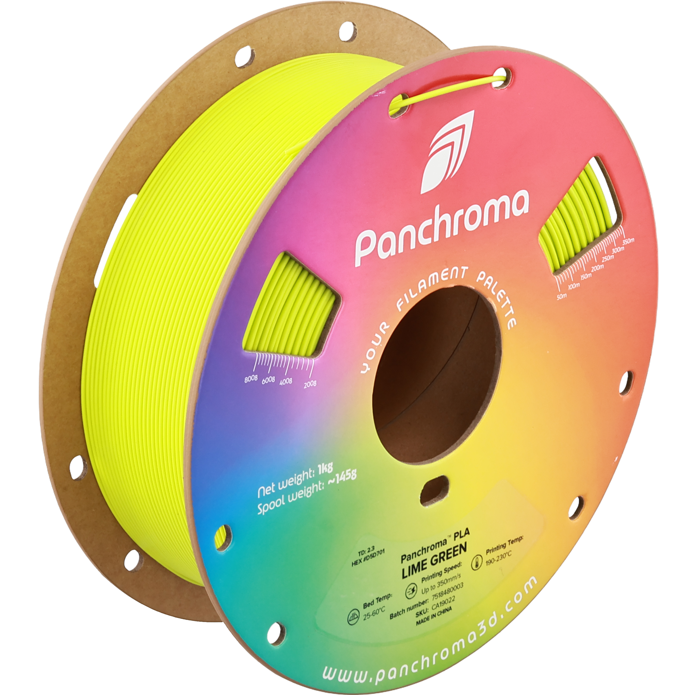 Filamento PLA – Panchroma Verde Limão - Polymaker