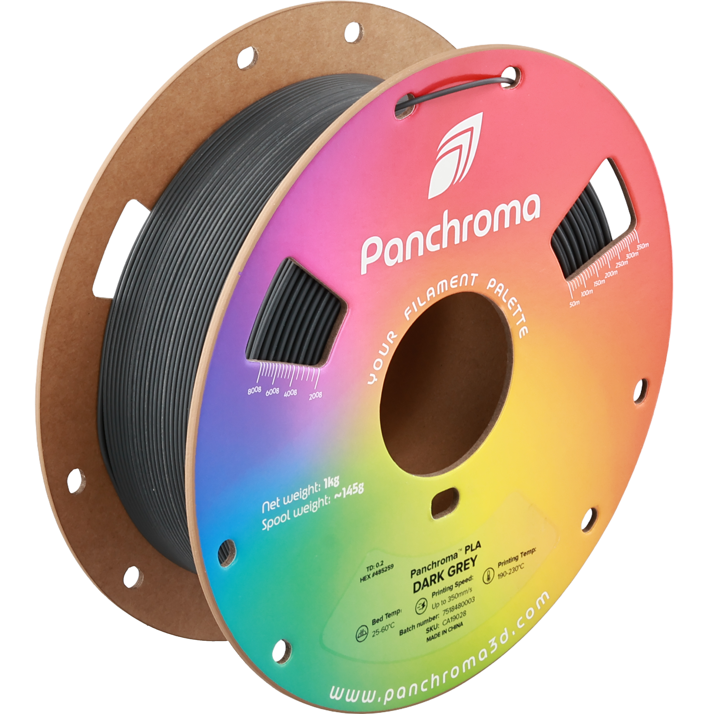 Filamento PLA – Panchroma Cinza Escuro - Polymaker