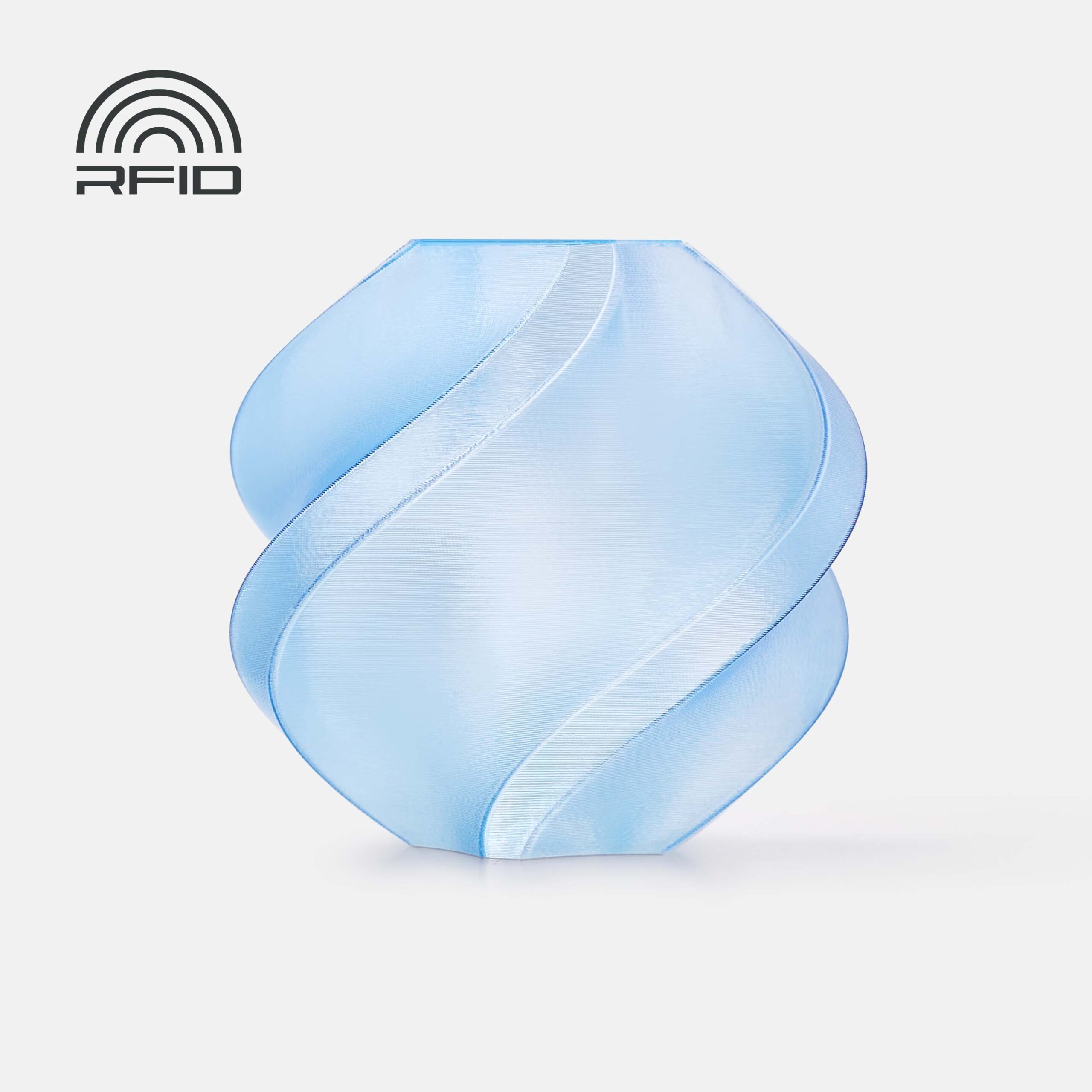 Filamento PETG – Translúcido (Translucent) Azul Claro (Light Blue) com Carretel 1Kg - Bambu Lab