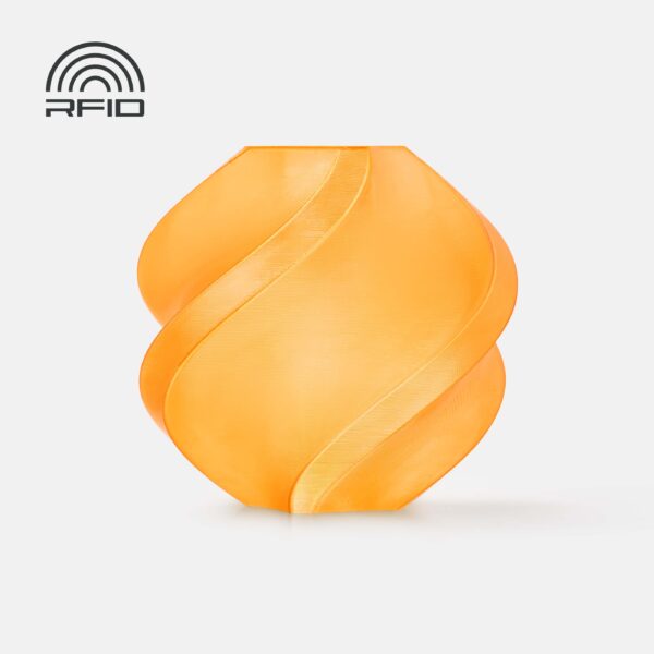 Refil Filamento PETG – Translúcido (Translucent) Laranja (Orange) 1Kg - Bambu Lab