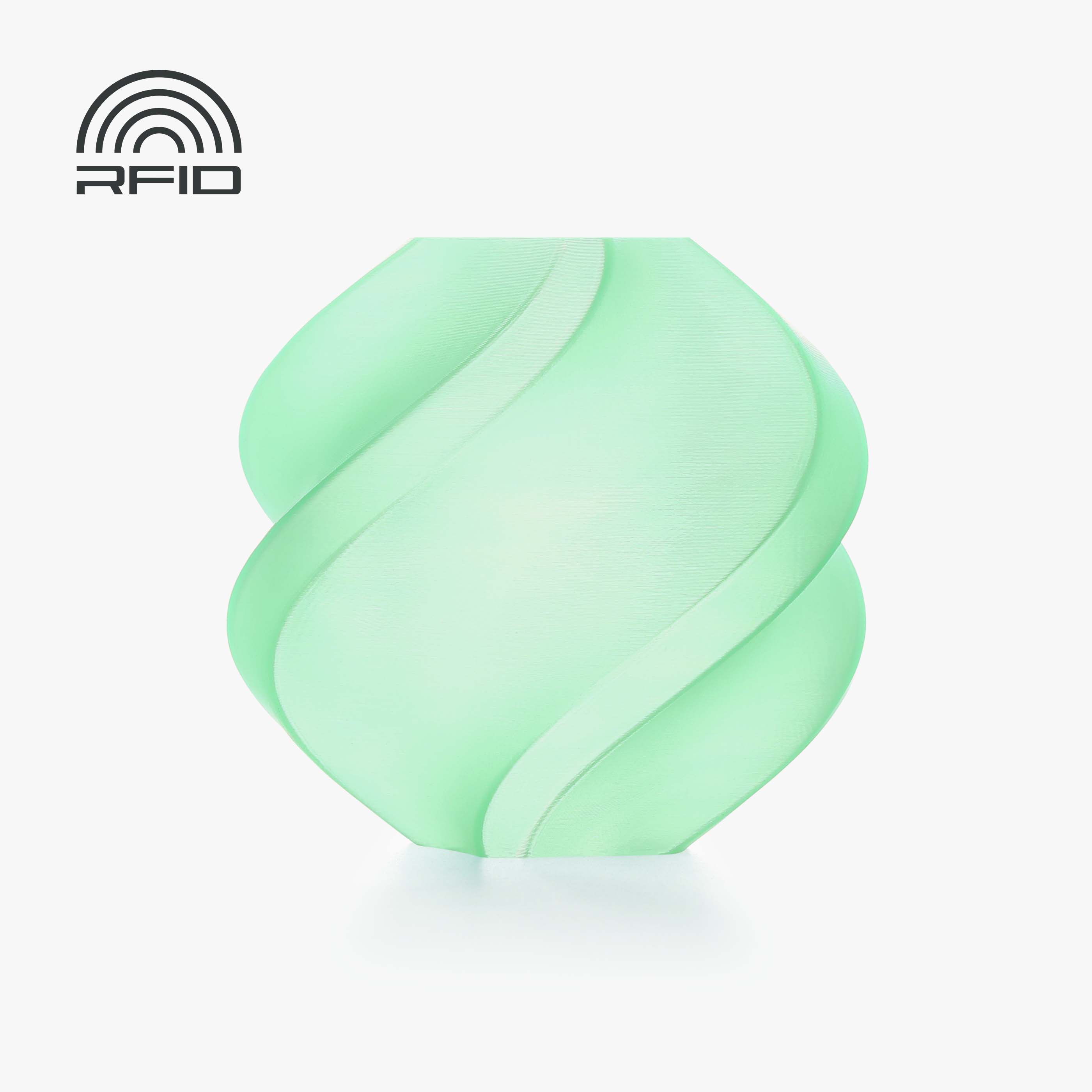 Filamento PLA – Translúcido (Translucent) Light Jade com Carretel 1Kg - Bambu Lab