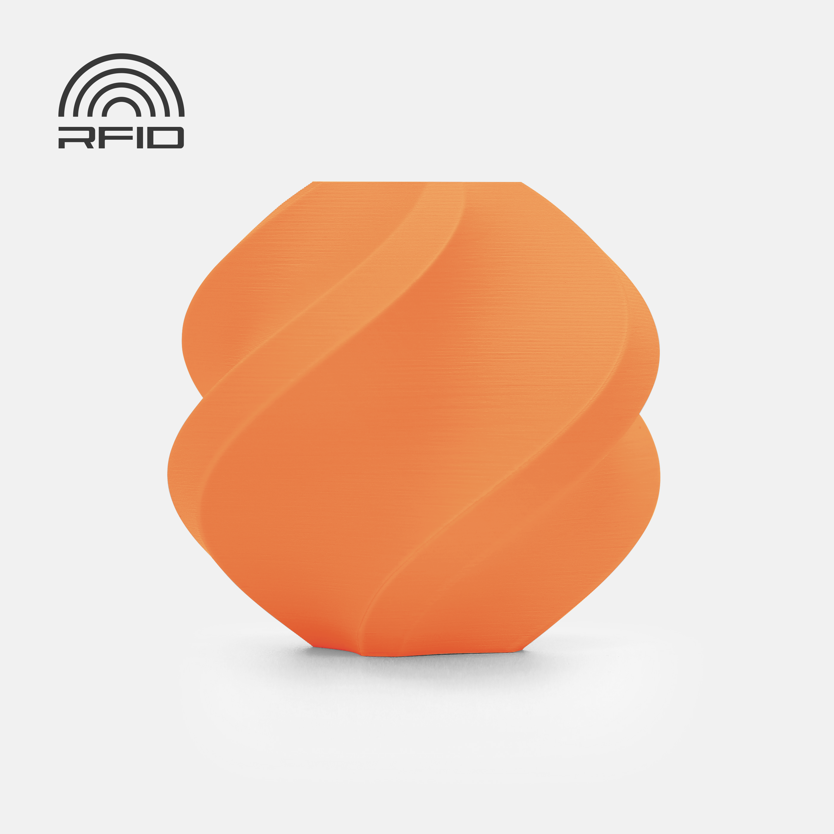Filamento PLA Matte – Mandarin Laranja (Orange) com Carretel 1Kg - Bambu Lab