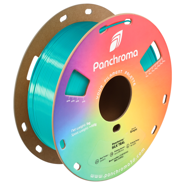 Filamento Panchroma PLA Silk – Verde-Azulado - Polymaker