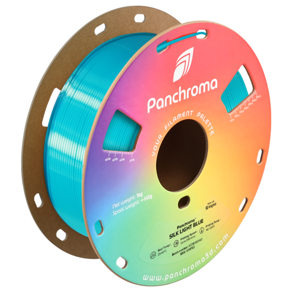 Filamento Panchroma PLA Silk – Azul Claro (Light Blue) - Polymaker