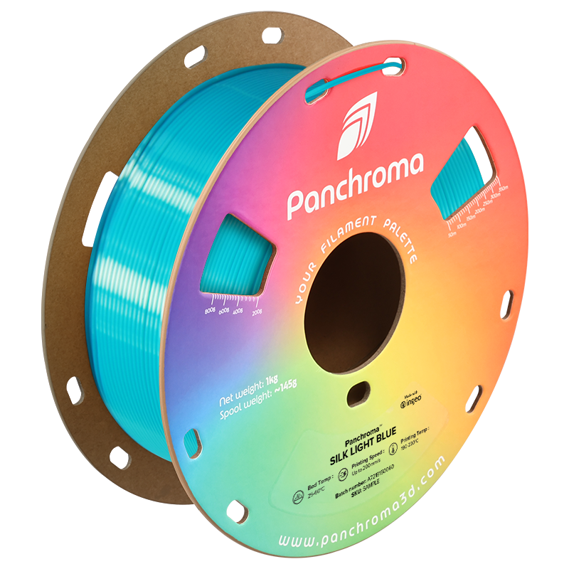 Filamento Panchroma PLA Silk – Azul Claro (Light Blue) - Polymaker
