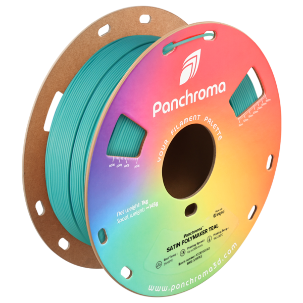 Filamento PLA – Panchroma Cetim Verde Azulado (Teal) - Polymaker