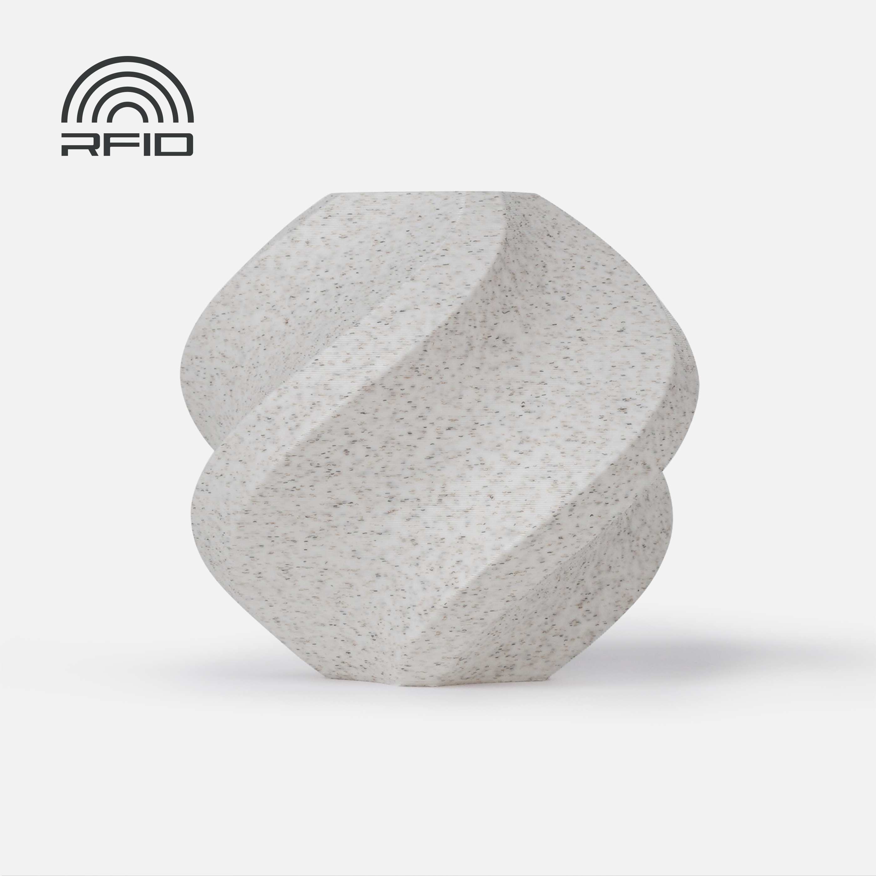 Filamento PLA Marble – Branco (White) Marble com Carretel 1Kg - Bambu Lab