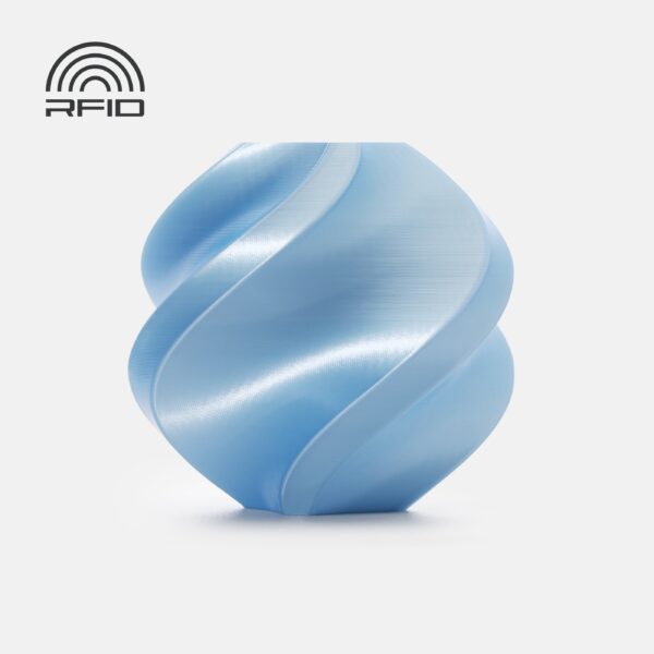 Filamento PLA Silk+ – Baby Azul (Blue) com Carretel 1Kg - Bambu Lab