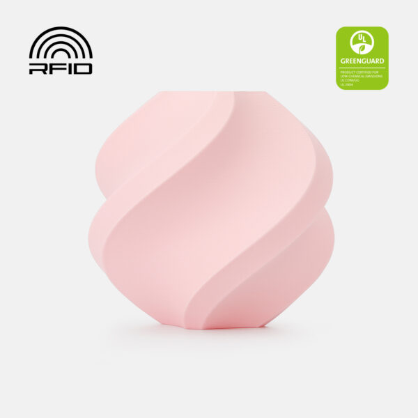 Filamento PLA – Pure Milky Rosa (Pink) com Carretel 1Kg - Bambu Lab