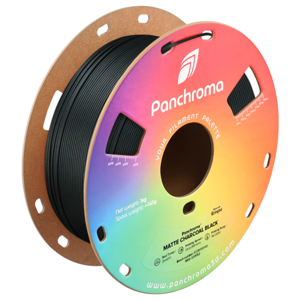 Filamento PLA – Panchroma Carvão Matte Preto - Polymaker