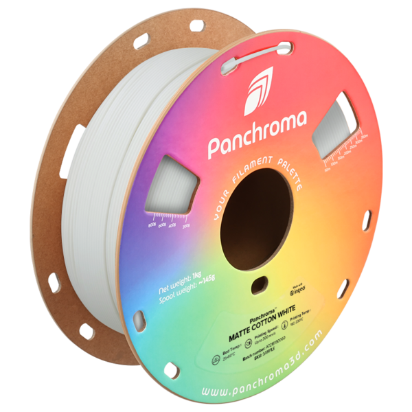 Filamento PLA – Panchroma Algodão Matte Branco - Polymaker