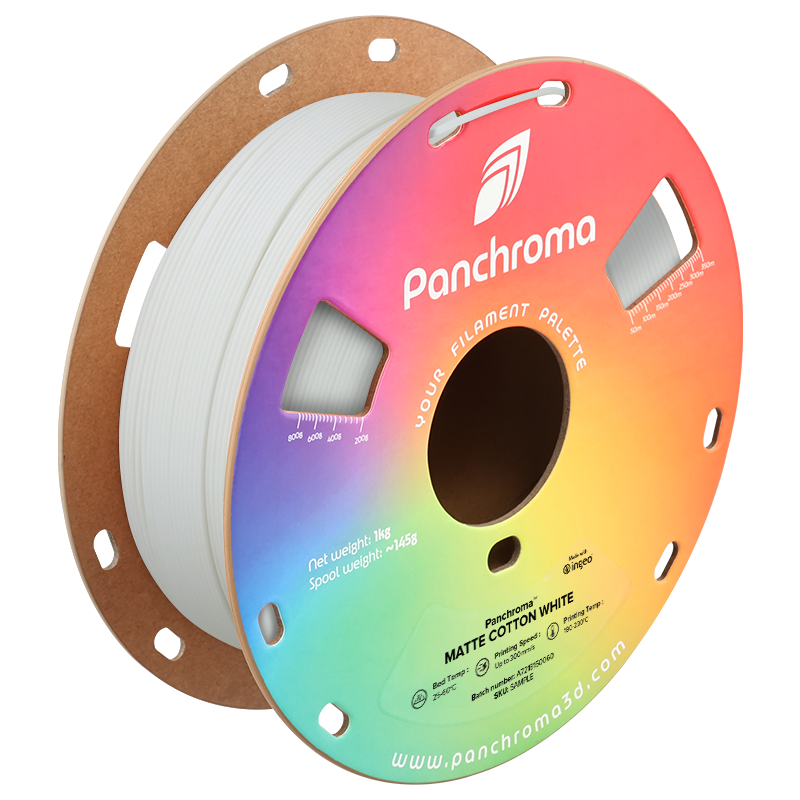 Filamento PLA – Panchroma Algodão Matte Branco - Polymaker