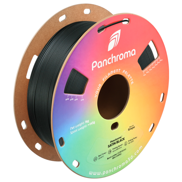 Filamento PLA – Panchroma Satin Preto (Black) - Polymaker