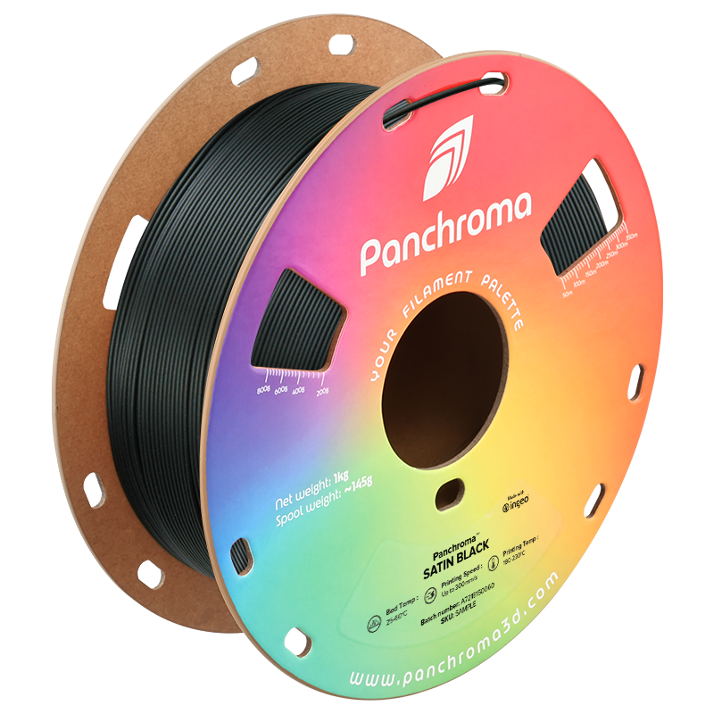 Filamento PLA – Panchroma Satin Preto (Black) - Polymaker