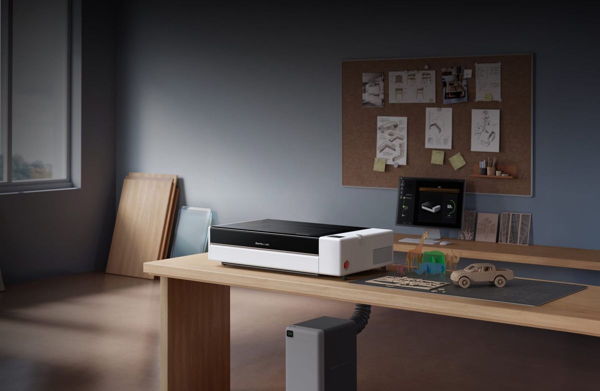 Bambu Lab R1 – Cortadora e Gravadora A Laser Co₂ 55W