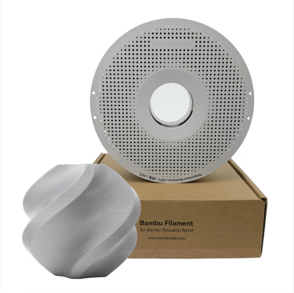 Filamento PLA Basic – Prata com Carretel - Bambu Lab