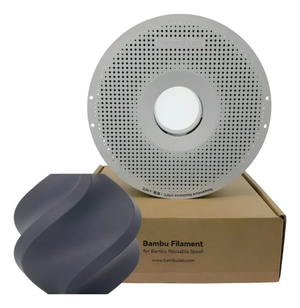 Filamento PLA-CF – Lava Cinza (Gray) com Carretel - Bambu Lab