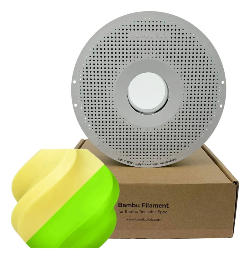Filamento PLA – Brilho No Escuro (Glow) Amarelo com Carretel - Bambu Lab