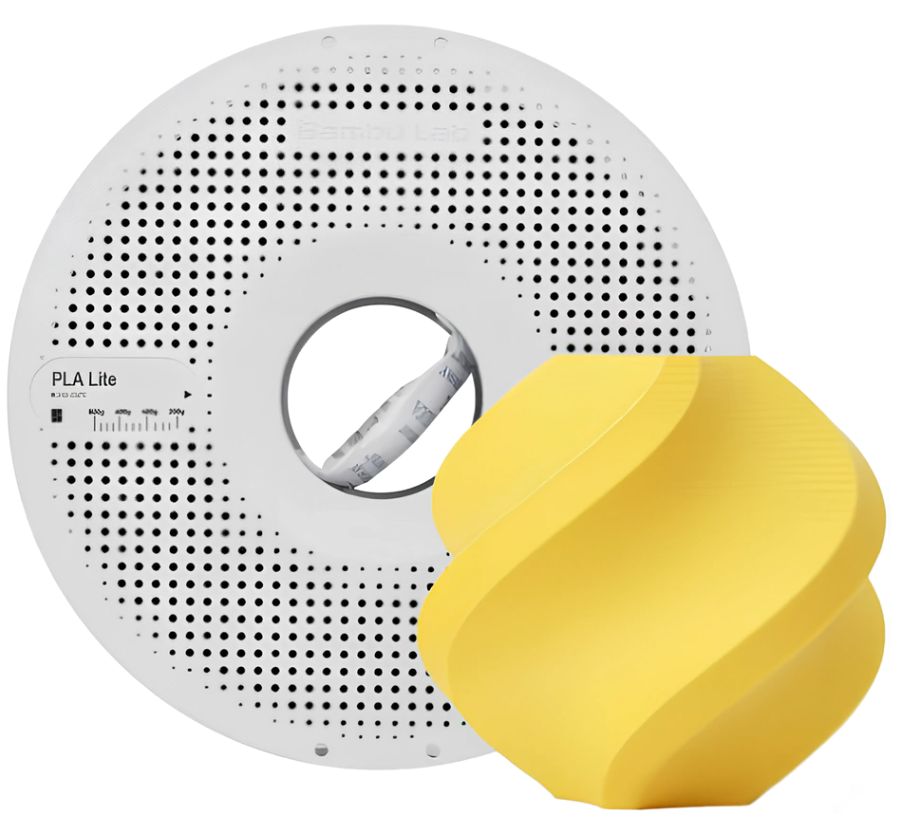 Filamento PLA Lite – Amarelo com Carretel - Bambu Lab