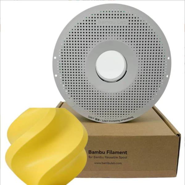 Filamento PLA Matte – Amarelo Limão com Carretel - Bambu Lab
