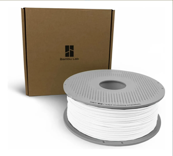 Filamento PLA Matte – Branco Marfim com Carretel - Bambu Lab