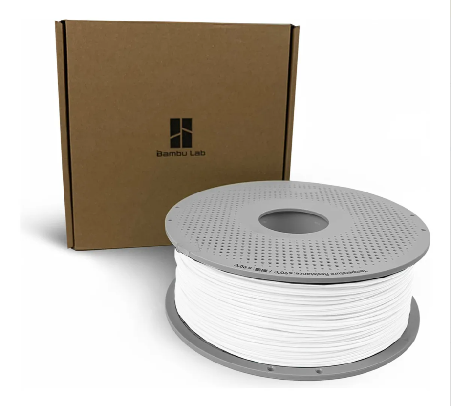 Filamento PLA Matte – Branco Marfim com Carretel - Bambu Lab
