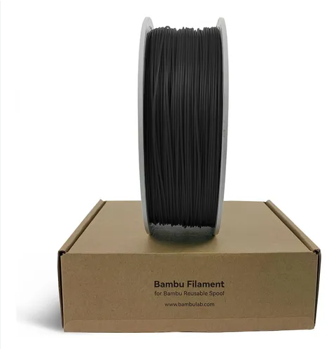 Filamento PLA Matte – Preto com Carretel - Bambu Lab