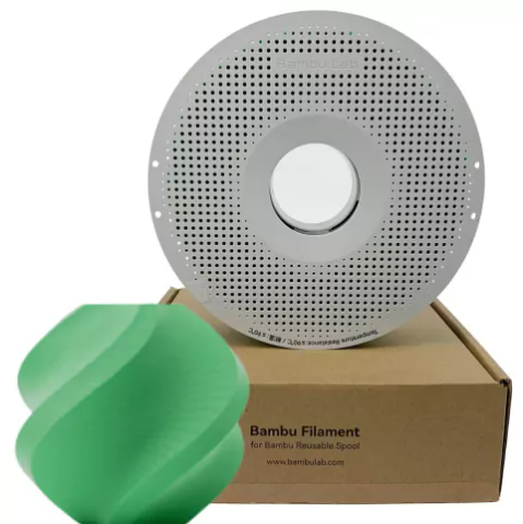 Filamento PLA Matte – Verde Grama com Carretel - Bambu Lab