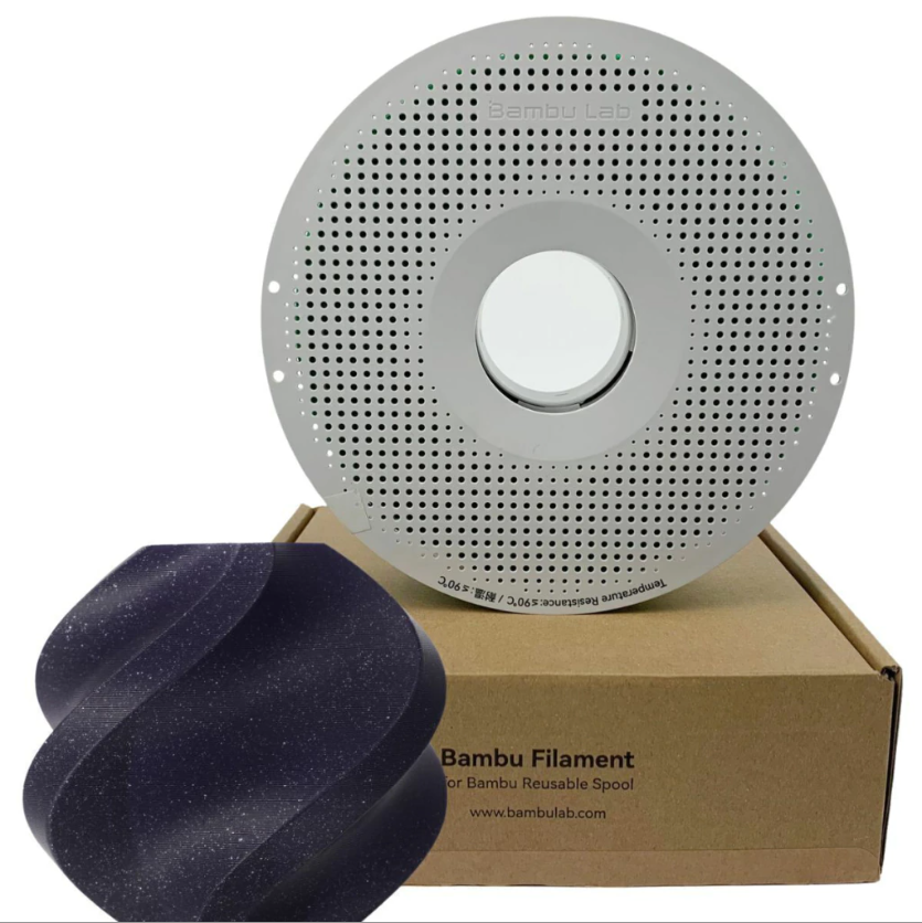 Filamento PLA – Cintilante (Sparkle) Royal Roxo (Purple) com Carretel - Bambu Lab
