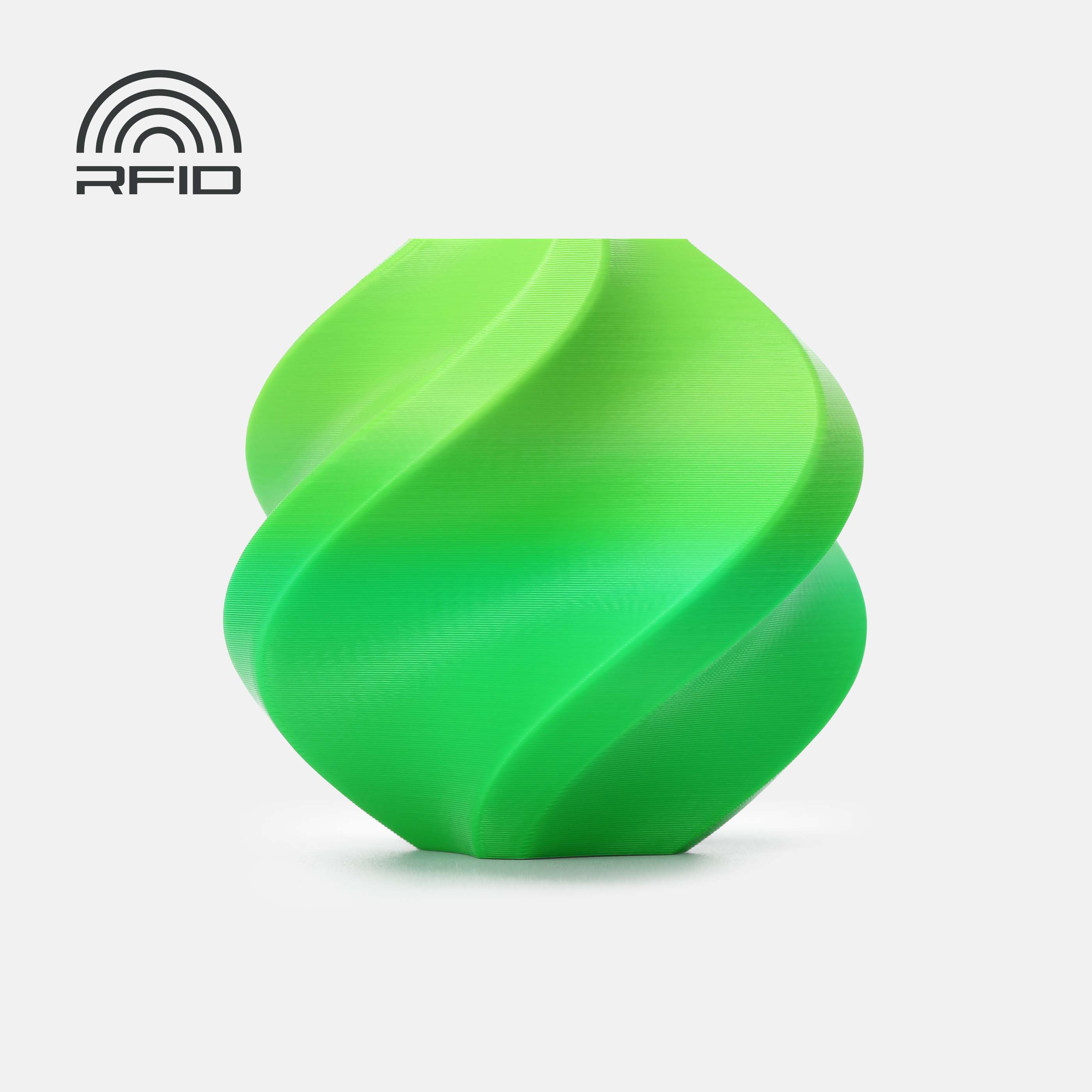 Filamento PLA Basic – Degradê (Gradient) Mint Verde-Limão (Lime) com Carretel 1Kg - Bambu Lab