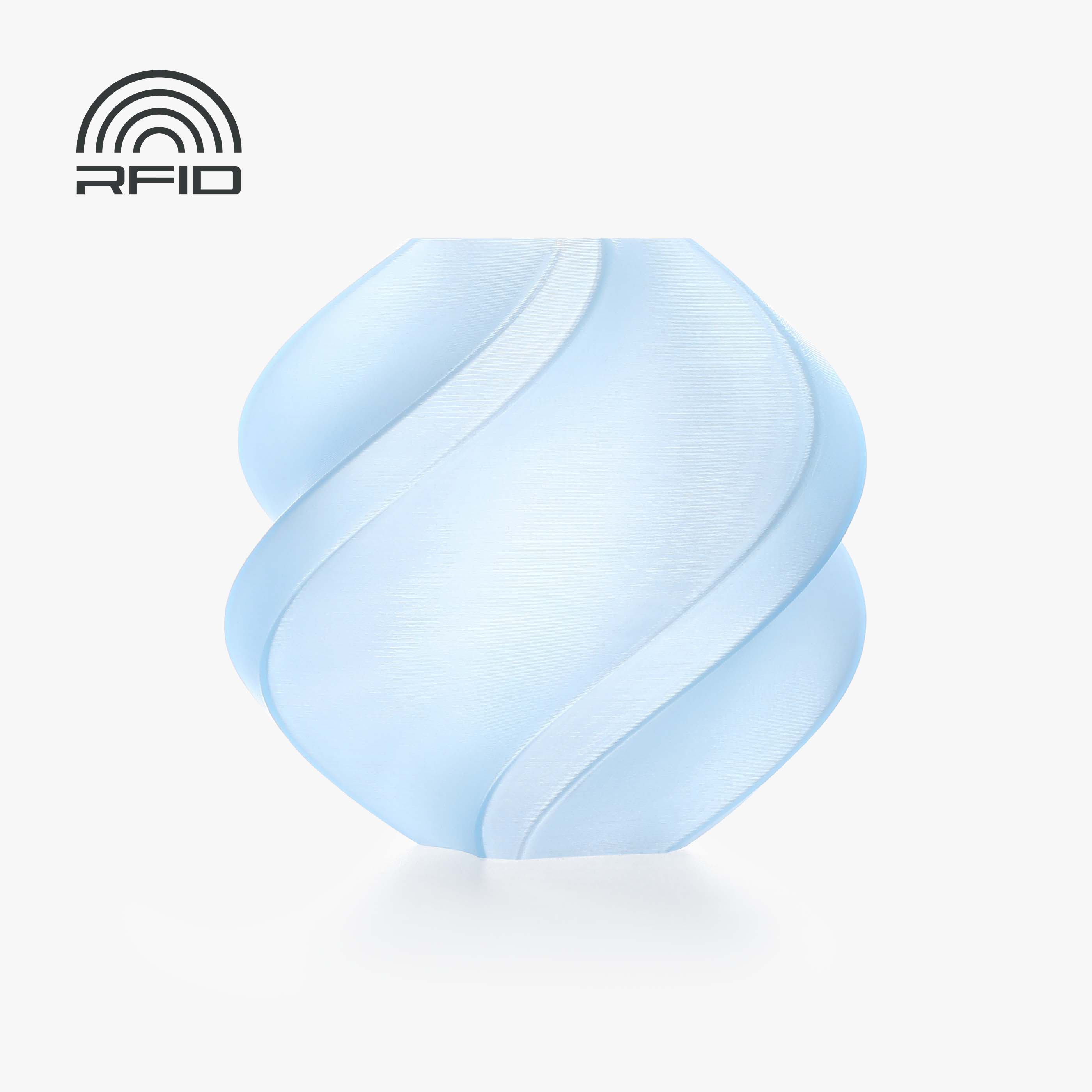 Filamento PLA – Translúcido (Translucent) Ice Azul (Blue) com Carretel 1Kg - Bambu Lab