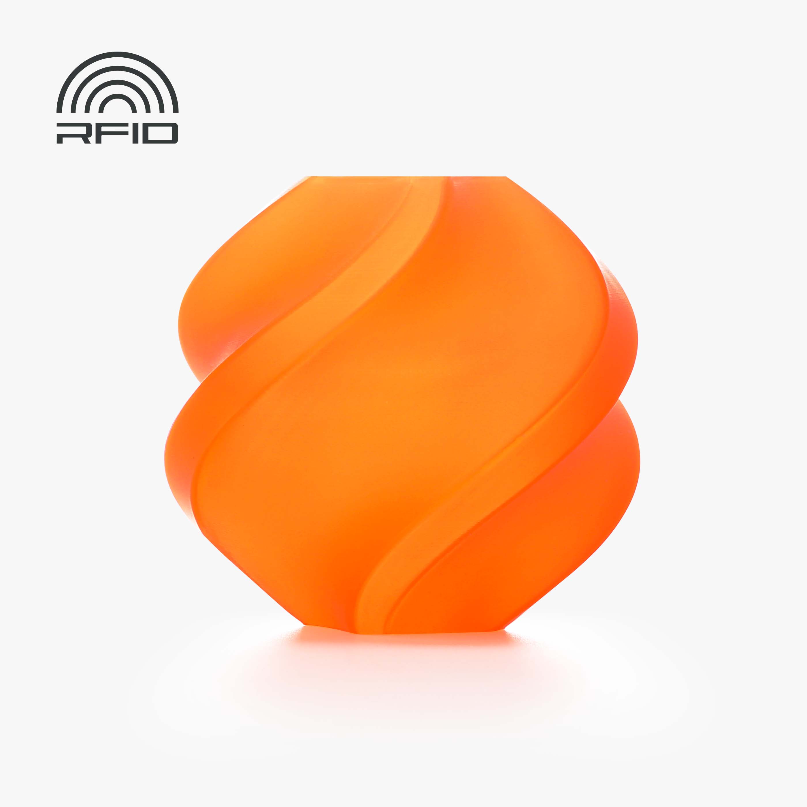 Filamento PLA – Translúcido (Translucent) Laranja (Orange) com Carretel 1Kg - Bambu Lab