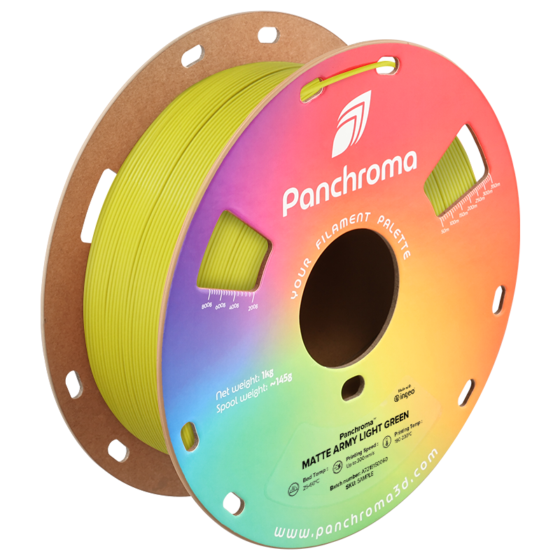 Filamento Panchroma PLA Matte – Verde Militar Claro (Army Light Green) - Polymaker