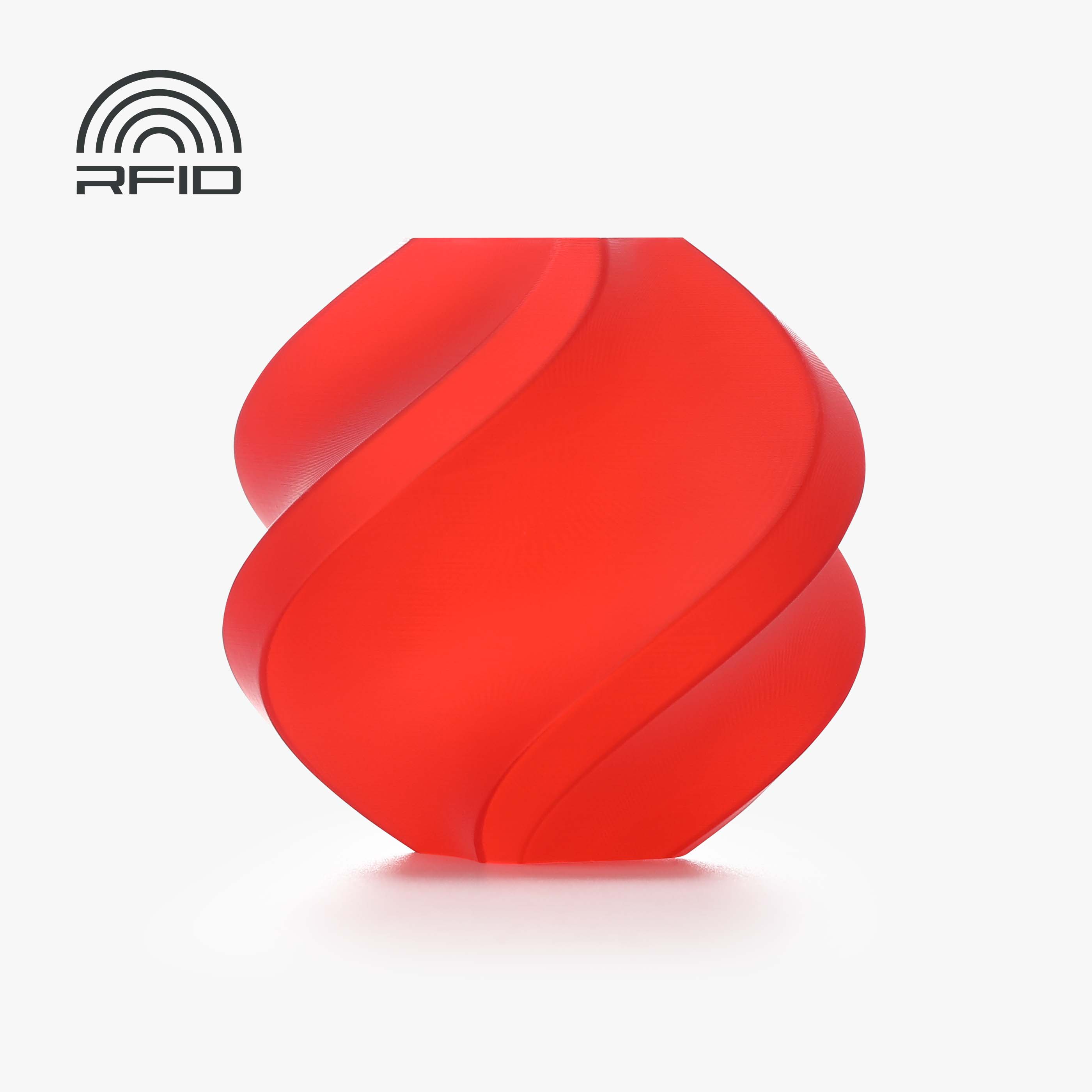 Filamento PLA – Translúcido (Translucent) Vermelho (Red) com Carretel 1Kg - Bambu Lab