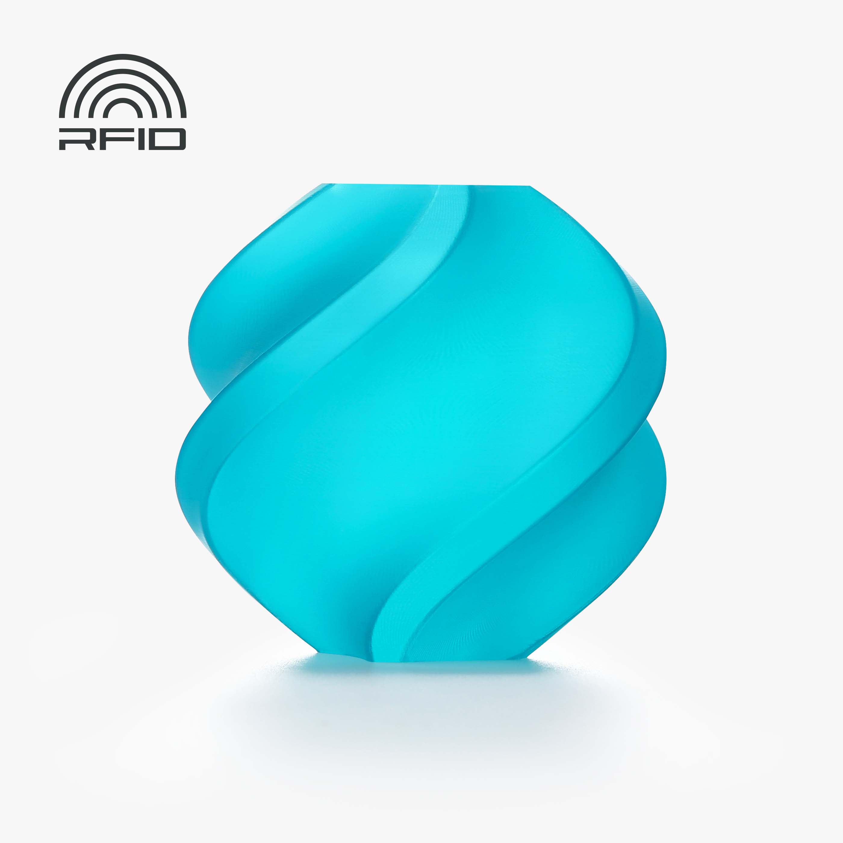Filamento PLA – Translúcido (Translucent) Verde Azulado (Teal) com Carretel 1Kg - Bambu Lab